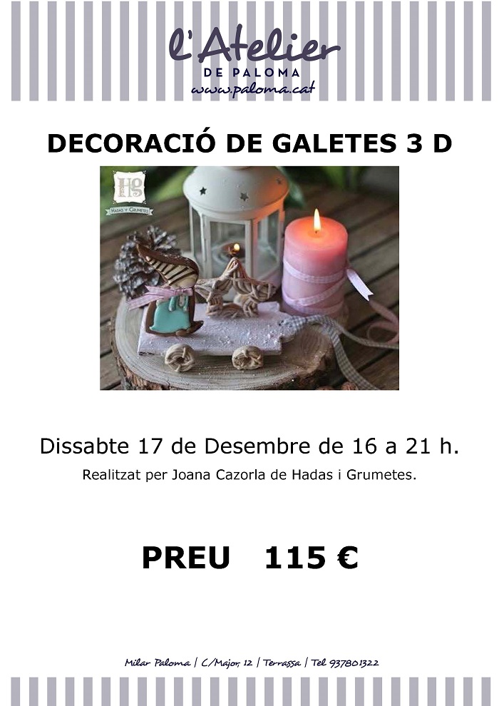 DECORACIÓ DE GALETES 3 D