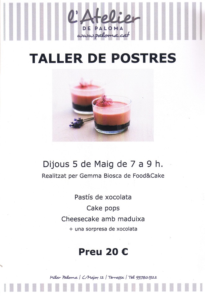 taller de postres