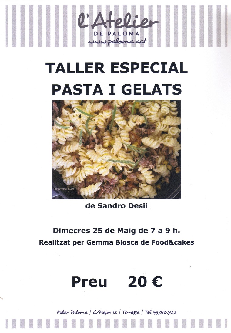 taller pasta i gelats